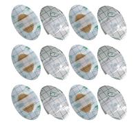 Gatuida Lot de 80 Protège-Oreilles Étanches pour Bébé Patchs Anti-Oreilles en Film PU Souple Noyau Coton Jaune et Blanc Taille 44X68 CM Protection pour Bain Natation et Sports