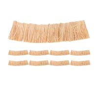 Gatuida Lot de 9 Mini-toits de Paille Naturelle (20 x 5 cm) pour la création de maquettes de Jardins féeriques et de Micro-paysages.