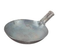 Gatuida Louche à Eau en Fer Solide pour Nettoyage Industriel Et Jardinage, Écope Longue Épaissie Diamètre 20 Cm, Pelle à Eau Polyvalente pour Fosses, Canalisations Et Sols Humides