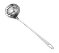 Gatuida Louche à Soupe Acier Inoxydable avec Bec Verseur Ustensile de Cuisine Pratique pour Servir et Soupe Design à Double Bec pour Service Contrôlé Outil et Facile à Entretenir