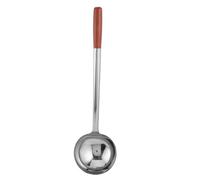 Gatuida Louche de Bain Cuillère de Sauna en Acier Inoxydable avec Long Manche en Bois pour puiser l'eau - Louche à arroser pour hammam, Salle de Bain et Jardin