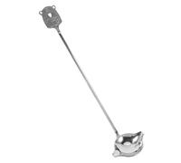 Gatuida Louches à Soupe Acier Inoxydable Ustensiles De Service Noirs Avec Bec Verseur Pour Sauce Fondue Soupe Restauration Cuisine