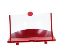 Gatuida Loupe D'écran Créative en ABS Rouge pour Téléphone Smartphone Amplificateur Écran Protecteur Santé Cervicale pour Lecture et Gaming