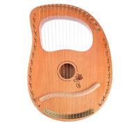 Gatuida Lyre Harpe Bois Cordes Instrument de Musique pour Débutants Surface Lisse Mélodieux Cadeau pour Garçon Fille et Amateurs