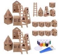 Gatuida Maison de Carton pour Enfants Mini Maison maisonnette Khaki