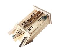 Gatuida Maison Décorative en Bois Style Nordique avec Lumière LED, Noël | Décor Créatif Chic, Usage Maison ou Bureau, Teinte Marron, Forme Maison, Esprit Saisonnier