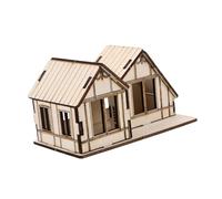 Gatuida Maison Miniature Bois Kit de Construction DIY Puzzle Éducatif pour Garçon Fille Modèle de Maison Bois Précis à Assembler de Construction Créatif et Décoration de Fête