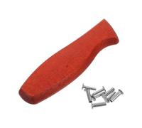 Gatuida Manche Ergonomique Incourbé en Bois Massif 12,5 CM Vis de Fixation pour Couteau Cuisine Accessoires de Rechange pour Usage Domestique