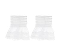Gatuida Manchettes En Dentelle à Faux Poignets, Mousseline Tridimensionnelle, Accessoires Amovibles Pour Chemises Et Blouses, 12x11x0.5cm, Adaptées Aux Cours D'histoire
