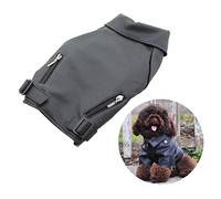 Gatuida Manteau D’Hiver pour Chien Coupe-Vent Imperméable en Tissu Léger Taille l Noir pour Randonnées Automne-Hiver Animaux De Compagnie