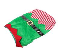 Gatuida Manteau de Noël pour Animaux de Compagnie Costume de Cosplay Vert Elfique XXL pour Chien Vêtements Festifs D’Hiver pour Promenade et Activités en Extérieur