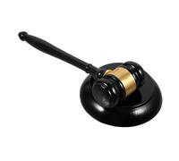 Gatuida Marteau de Juge Bois avec Bloc Sonore Maillet Multifonction pour Réunions Enchères et Usage Judiciaire