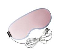 Gatuida Masque Chauffant USB pour Yeux Masque de Sommeil à Vapeur Rose Couvre-yeux Réchauffant pour Soulager Fatigue Oculaire et Troubles du Sommeil Lavable et Portable pour Détente à
