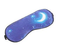 Gatuida Masque de Sommeil Soie Imprimée Réglable pour Thérapie Chaud Froid Cache Yeux Confortable et pour Dormir et Voyager