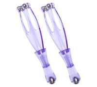 Gatuida Masseur de Doigts Violet 2 Pièces Compact et Léger Rouleau de Massage Portable pour Mains, Paumes et Poignets Détente Musculaire et Circulation Usage Maison et Bureau