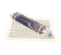 Gatuida Mezouza en Métal Décorative Vintage pour Porte, Parchemin Religieux Symboles Judaïques, Décoration De Mezouza pour Maison, Ornement De Prière Sacré Et Solide