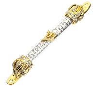 Gatuida Mezuzah Métal Délicate à Design Religieux Ornement Vintage pour Porte Entrée Facile à Installer Décoration Juive Traditionnelle