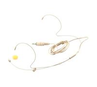 Gatuida Micro-Casque Mono Filaire à Microphone à Condensateur Beige avec Accroche-Oreille, Écouteur Ouvert, Prise 3,5 Mm Compatible Chromebook, pour Animateurs, Chanteurs Et Service Client