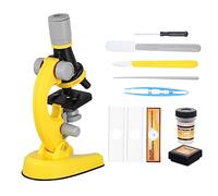 Gatuida Microscope Éducatif pour Garçon Fille Observation Insectes et Plantes Matériel Jaune Accessoire Scientifique Ludique pour Garçons et Filles