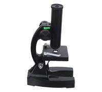 Gatuida Microscope Pédagogique pour Étudiants - Kit Scientifique Complet en Plastique, Mini Microscope Léger et Portable pour Biologie, Réglages Micrométriques Précis, pour Laboratoire