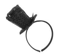 Gatuida - mini-chapeau haut-de-forme noir avec pour femme - - pour déguisement d'Halloween - Bistouri pour goûter - Accessoire de Noël pour ados et adultes - Accessoire pour photomaton