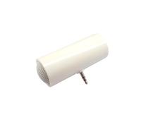 Gatuida Mini Enceinte Stéréo Portable avec Prise Jack Compatible Téléphone et Tablette Design Compact Blanc Alimentée par Piles AAA