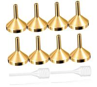 Gatuida Mini Entonnoirs Métalliques pour Remplissage Précis de Petites Bouteilles Outil de Distribution de Parfum avec Pipettes Résistant pour Huiles et Lotions Cosmétiques