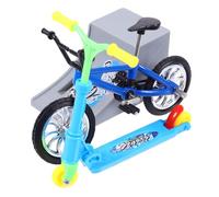 Gatuida Mini Finger Foldable Scooter Toy Set Aluminium et Plastique Vélo Sportif de Doigts Portable Jeu de Dextérité et Divertissement pour Garçon Fille et Adultes Léger pour