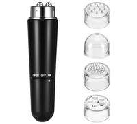 Gatuida Mini Masseur Électrique Visage et Cou Noir Placage Électrolytique Appareil de Massage Facial Sculpteur Micro-Brillant Roll-On Yeux Soin Peau Profond et Tonifiant