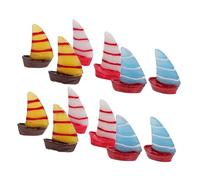 Gatuida Mini-modèles De Voiliers en Résine Décoratifs 30 Pièces Petit Voilier Aquarium, Décoration Nautique pour Micro-Paysage, Accessoire pour Aquarium Et Terrarium