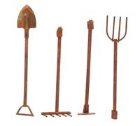Gatuida Mini Outils de Jardinage Miniatures Décorations de Paysage Durables pour Scènes Miniatures Accessoires Portables pour Loisirs Créatifs et Jeux Garçon Fille