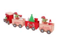 Gatuida Mini Train de Noël Bois Coloré avec Figurines Père Noël et Bonhomme de Décoration de Table Festive pour Intérieur et Fêtes Hivernales