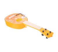 Gatuida Mini Ukulele Modèle Guitare Plastique Orange Simulation pour Débutants Instrument Sturdy pour Fête Été Accessoire Photo