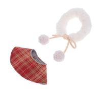 Gatuida Miniature Cape Doll Clothes for Plushies Holiday Toy Costume Cloak for Christmas and Year Dress Up Versatile Warm Outfit and Dolls