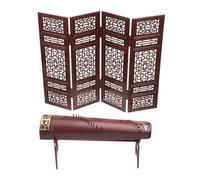 Gatuida Miniature Guzheng Décor avec Paravent Double pour Maison de Poupée Accessoires Cosplay Fille Décor Rétro Réaliste et Photo Prop