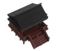 Gatuida Miniature Pavilion Ornament for Home Desktop and Aquarium Double Layer Traditional Chinese Pavilion Decoration Bonsai Garden and Fish Tank Landscaping Accessory