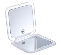 Gatuida Miroir de Poche Pliable Carré pour Sac à Main Miroir Grossissant de Voyage Compact Portable Aux Rayures Large Champ pour Retouches Précises