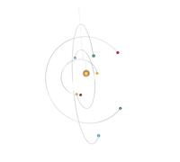 Gatuida Mobile Suspendu Dynamique Atomique Scientifique Modèle Éducatif Planètes Sonnette Moderne Scandinave pour Décoration Murale Adulte et Salle de Classe