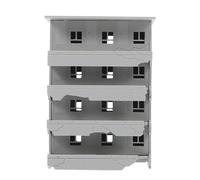 Gatuida Modèle de bâtiment Miniature endommagé - Architecture de Maison en ruine en Plastique pour Table de Sable - Décoration de Micro-Paysage à Faire soi-même pour décor ferroviaire