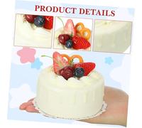 Gatuida Modèle de Gâteau Artificiel PVC Décor Réaliste pour Photo Vitrine Décoration et Enseignement Petit Gâteau Simulé Aux