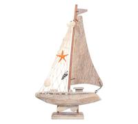 Gatuida Modèle de voilier en Bois : Statue de Nautique Décorations de Table de Style méditerranéen pour Centre de Table de Salon et décorations de Plage