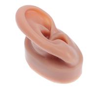 Gatuida Modèle D'oreille Humaine En Silicone Café, Taille Réelle, Modèle D'oreille D'entraînement Pour Perçage D'oreille, Pratique Médicale, Simulation Piercing, Outil Pédagogique