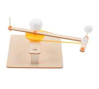 Gatuida Modèle Pédagogique du Système Solaire à Trois Planètes en Bois, Kit Scientifique Éducatif DIY Terre Lune Soleil, D’Apprentissage Scolaire pour Garçon et Filles, Outil