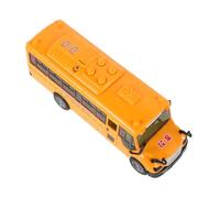 Gatuida Modèle Réduit de Bus Scolaire avec Portes Ouvrantes et Musique Créatif pour Garçons et Filles Éducatif pour Garçon Fille