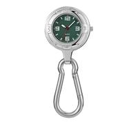 Gatuida Montre de Poche à Crochet Vert, Alliage et Verre Enduit, Quartz | Paquet à Dos et Paquet à Main, Usage Sports Outdoor, Portable Légère Multifonction