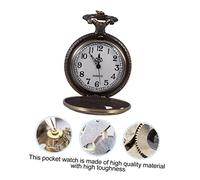 Gatuida Montre De Poche Classique Serpent Évidée en Alliage Café, Vintage, pour Adultes, Motif Ajouré, Style Rétro, Accessoire Élégant Et Solide, Présent Homme