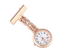 Gatuida Montre de Poche médicale Agrafe Mesdames Or Montre Gousset infirmières Accessoires d'allaitement Montres infirmière suspendues à Clipser Montres Soeurs avec Clip taschenuhr Golden