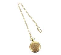 Gatuida Montre De Poche Rétro Grosse Taille Or à Motif Floral en Alliage Solide à Quartz pour Hommes Accessoire Vestimentaire Vintage Usage Quotidien