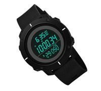 Gatuida Montre Numérique Étanche Homme Multifonction Chronographe Compteur Étanche Sport Noir