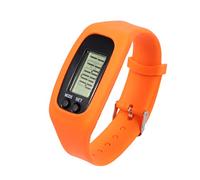 Gatuida Montre Sport Silicone Orange Avec Podomètre Intégré Pour Homme Femme Compteur Pour Course Et Marche Bracelet Détachable Et Tracker Activité Portable Pour Randonnée